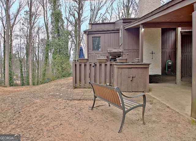 exterior space featuring area for grilling