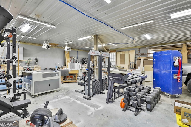 114 Austin Storey Cir, Newnan, GA 30263 - gym with a workshop area