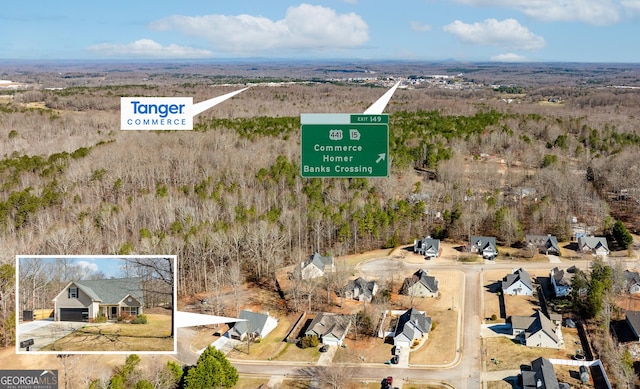 birds eye view of property