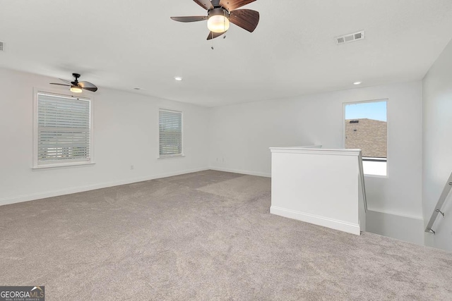 137 Walnut Way, Kingsland, GA 31548 - carpeted empty room featuring ceiling fan, recessed lighting, and baseboards