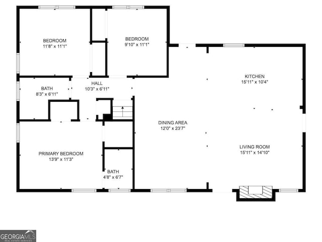 5277 Cardinal Ln NW, Lilburn, GA 30047 - view of property floor plan