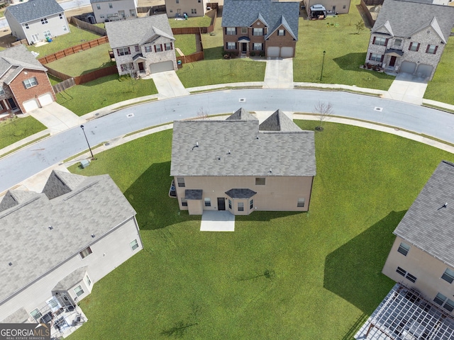 drone / aerial view featuring a residential view