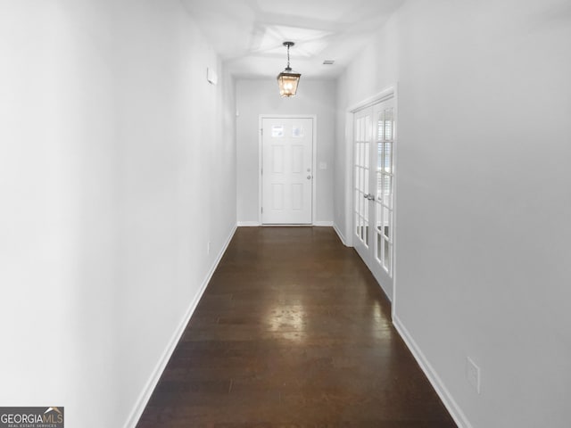 362 Reserve Overlook, Canton, GA 30115 - corridor featuring baseboards and dark wood finished floors
