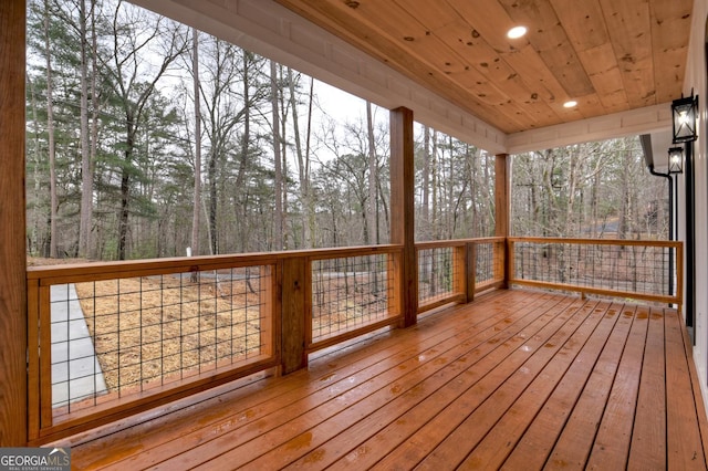 view of wooden terrace