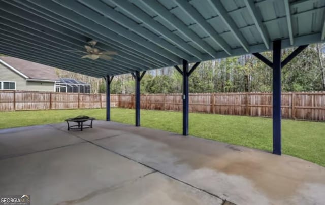 view of patio / terrace featuring a fenced backyard