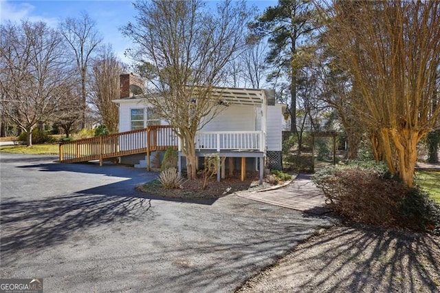 5812 Dogwood Cir, Austell, GA 30168 - view of front of home featuring a chimney