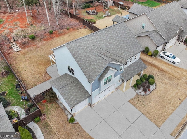 birds eye view of property