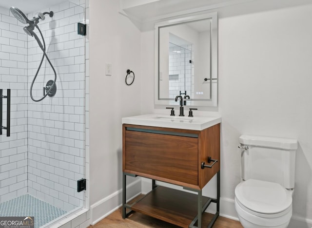 204 E Liberty St, Savannah, GA 31401 - bathroom featuring a shower stall and vanity