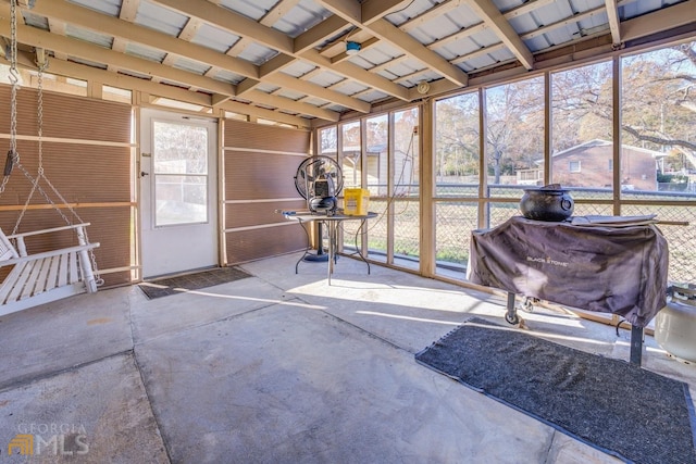 view of sunroom / solarium