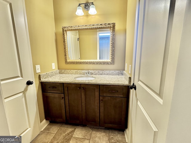 bathroom featuring vanity