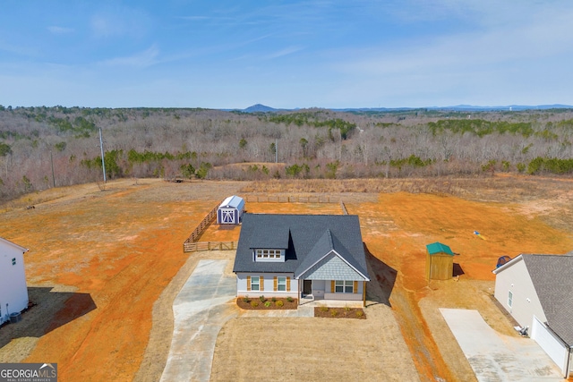 birds eye view of property