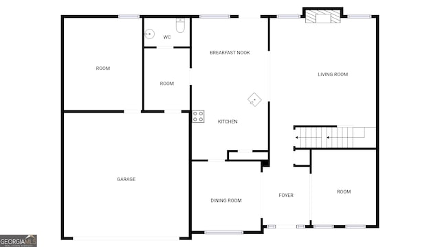 1110 Robert Pointe Way, Lawrenceville, GA 30045 - view of home floor plan