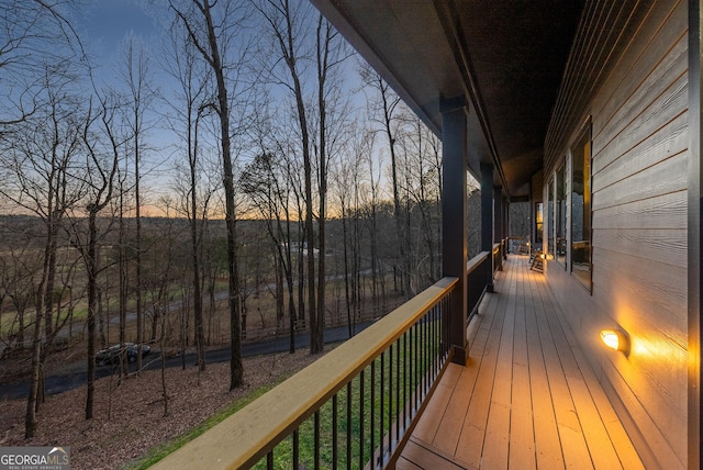 view of wooden terrace