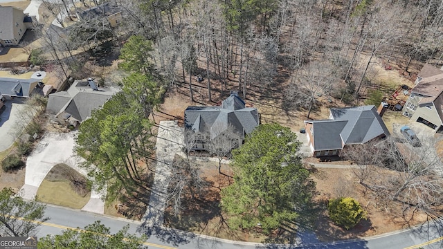 drone / aerial view featuring a residential view