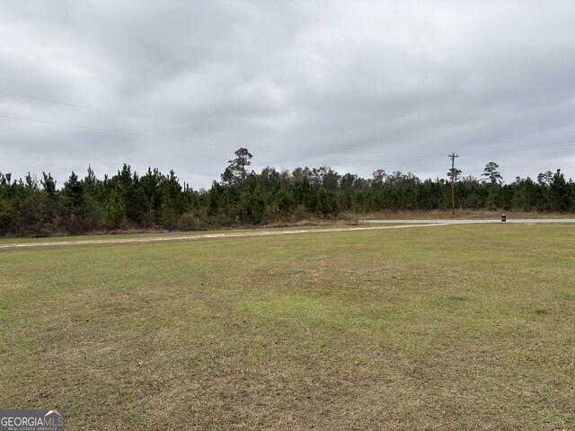 view of yard featuring a view of trees