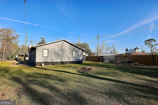 exterior space featuring fence