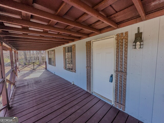 view of wooden terrace