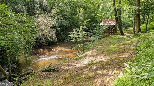 view of nature featuring a wooded view