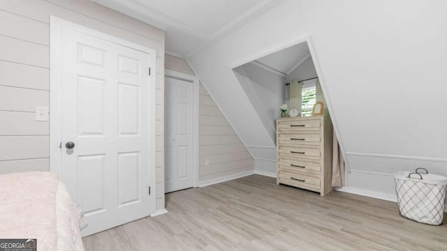 1147 Martin Dr, Cleveland, GA 30528 - bedroom with light wood-style flooring and lofted ceiling
