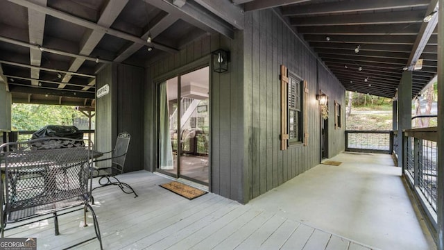 1147 Martin Dr, Cleveland, GA 30528 - view of wooden terrace
