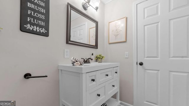 bathroom featuring vanity