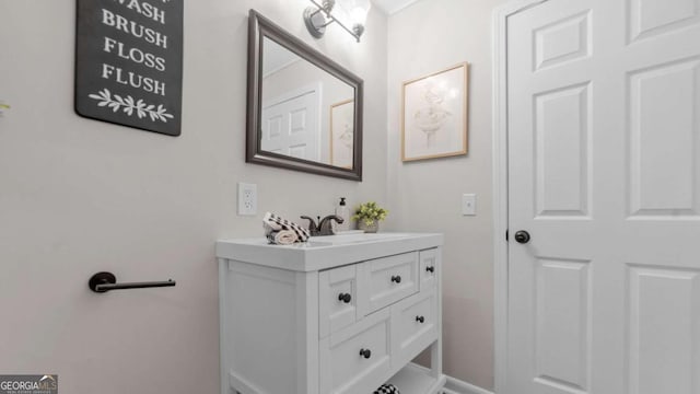 1147 Martin Dr, Cleveland, GA 30528 - bathroom featuring vanity and baseboards