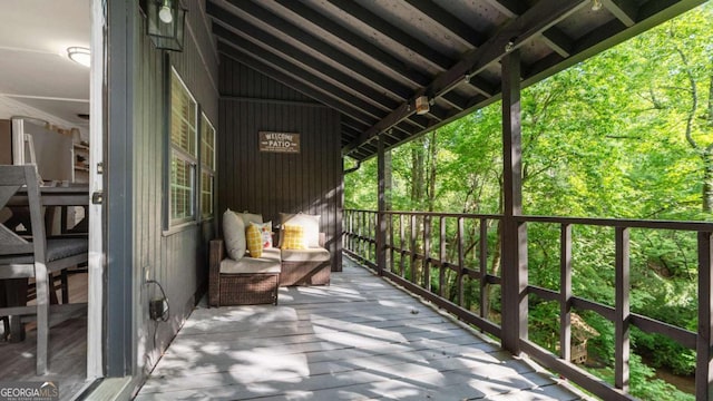 view of balcony