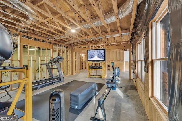 view of exercise room