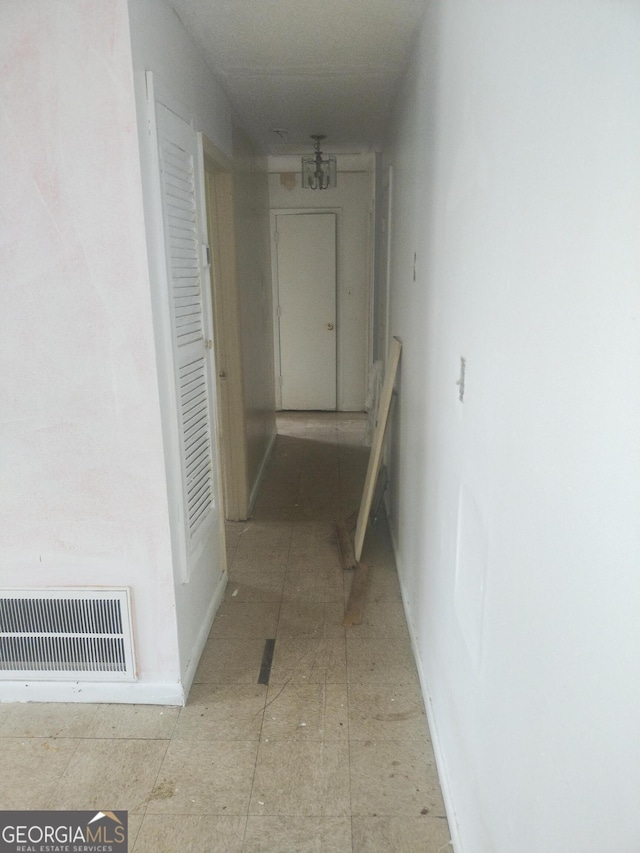 hallway with visible vents