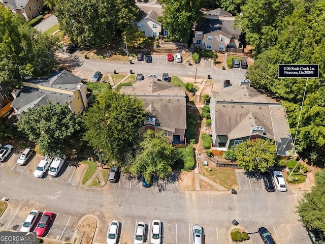 aerial view featuring a residential view