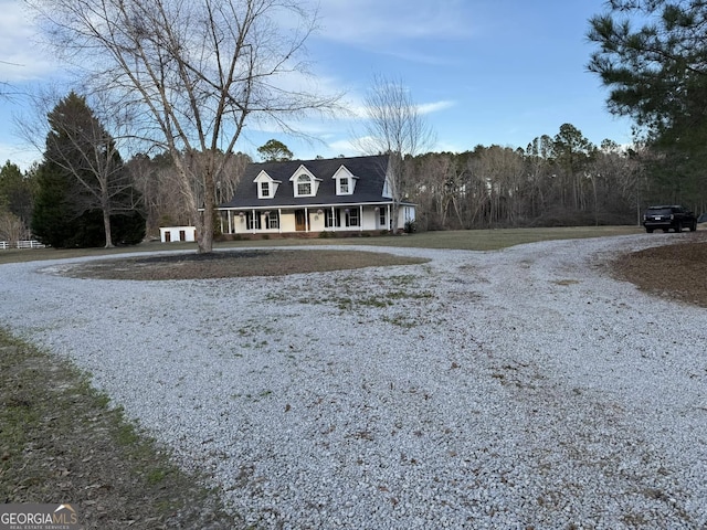 view of front of home featuring a porch