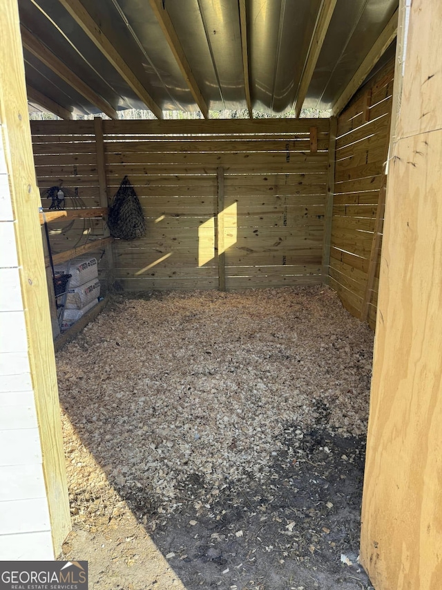 view of horse barn