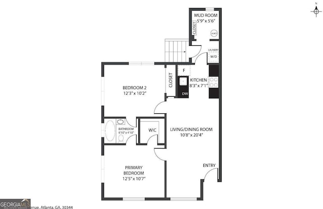 1415 Vesta Ave, Atlanta, GA 30344 - view of home floor plan