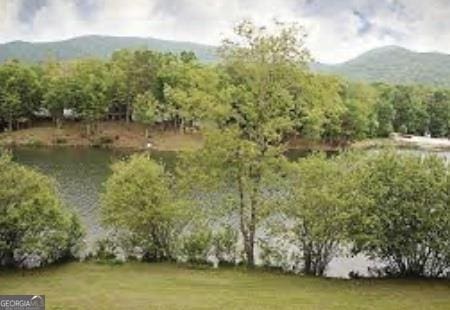 water view with a mountain view