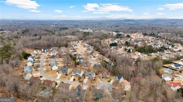 drone / aerial view featuring a residential view