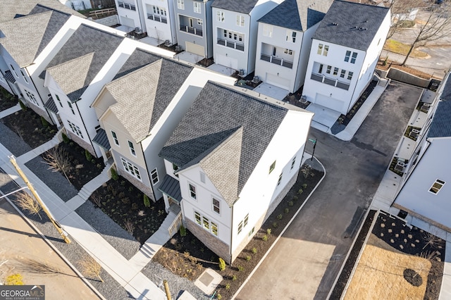 bird's eye view featuring a residential view