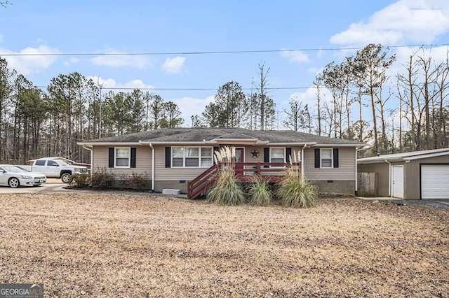 ranch-style house with crawl space