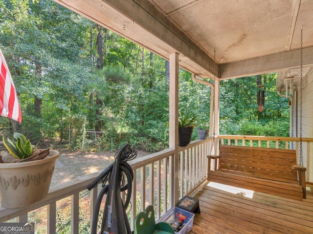 2643 Rocky Creek Rd, Hampton, GA 30228 - wooden deck featuring a porch