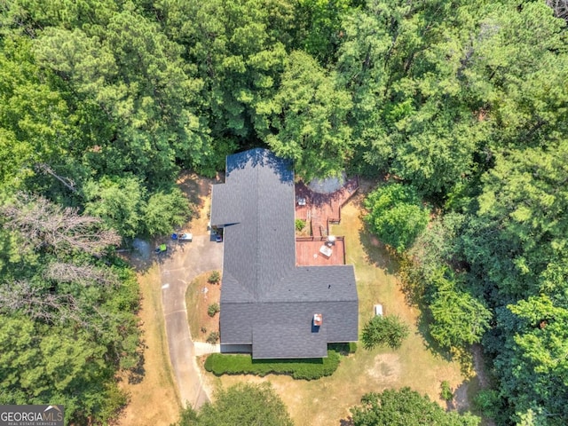 2643 Rocky Creek Rd, Hampton, GA 30228 - birds eye view of property with a wooded view