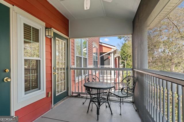 view of balcony