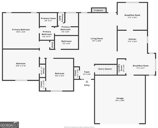 4125 Gables Pl, Buford, GA 30519 - view of room layout