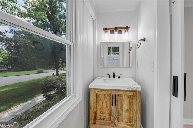 bathroom featuring vanity