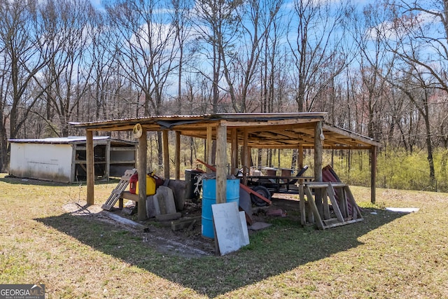 view of outbuilding with an outdoor structure