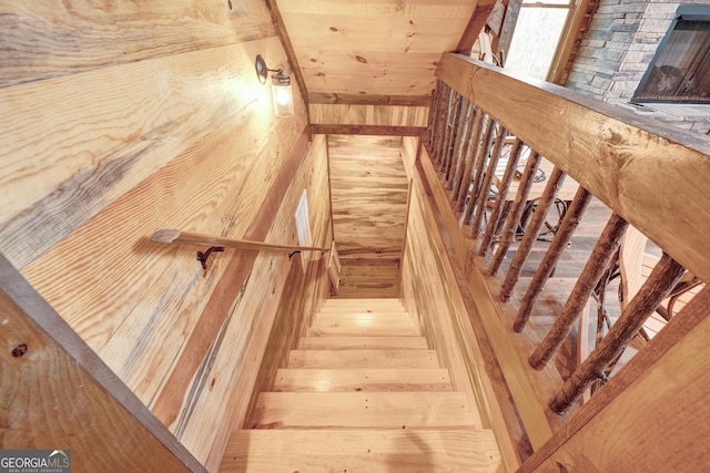 view of stairway