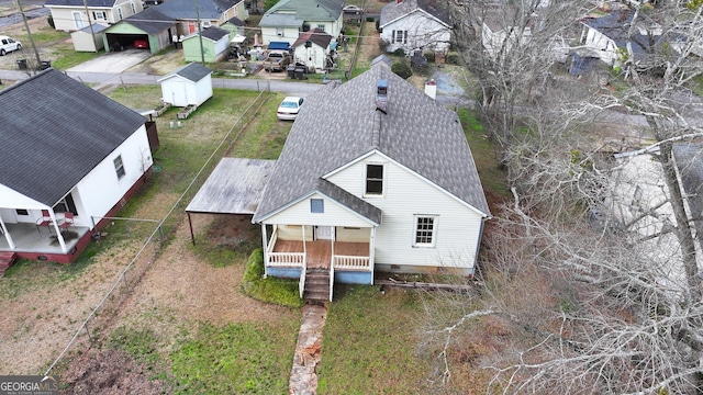 birds eye view of property featuring a residential view