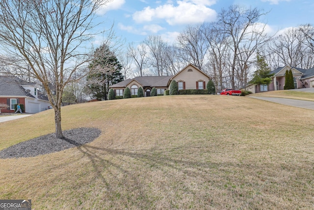 view of yard with outdoor dining area