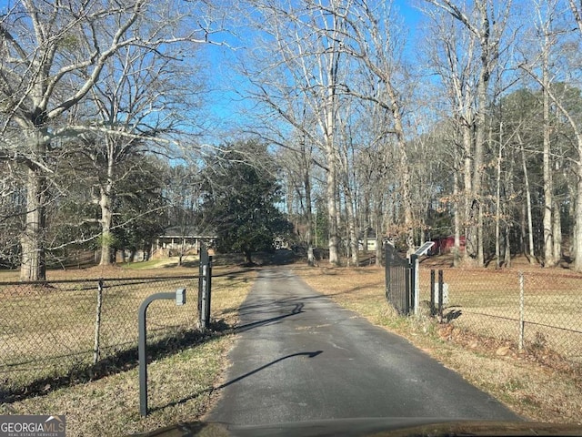 view of road with driveway