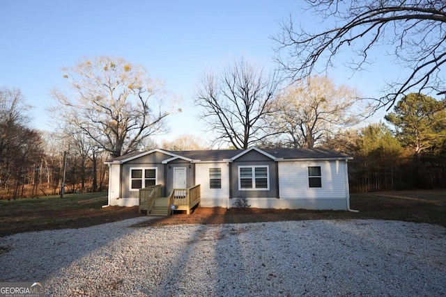 view of front of home