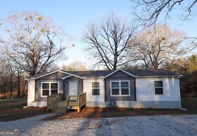 view of front of home