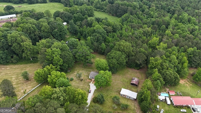 2802 County Road 19, Woodland, AL 36280 - aerial view of property's location with a forest